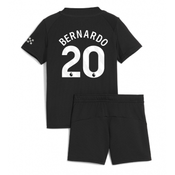 Billige Fotballdrakt Manchester City Bernardo Silva #20 Replika Bortedraktsett Barn 2025-26 Kortermet (med bukser)